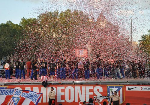 Celebración Del Atletico De Madrid Campeón De La Europa League 2012